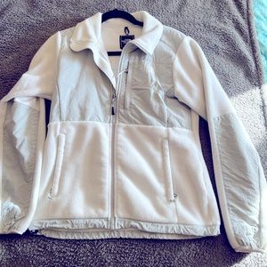 The Northface white Denali jacket small
